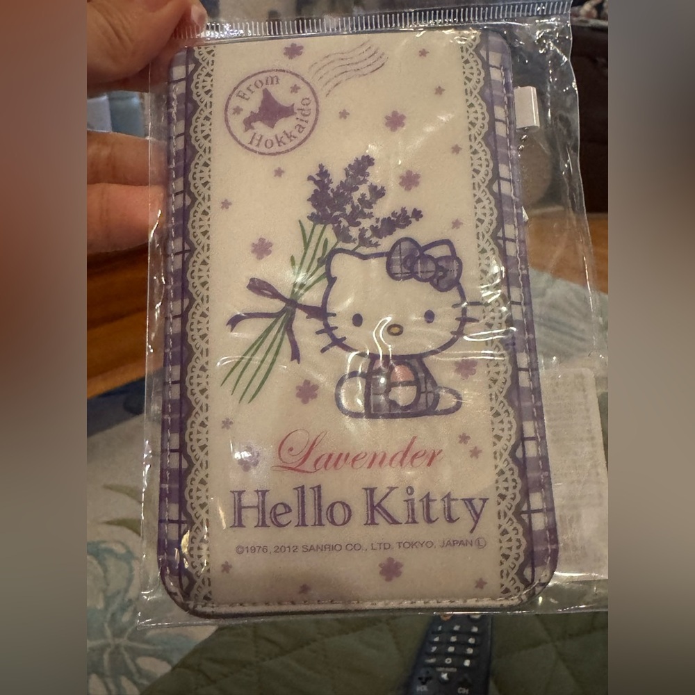 Sanrio Hello Kitty Purple and White Pouch